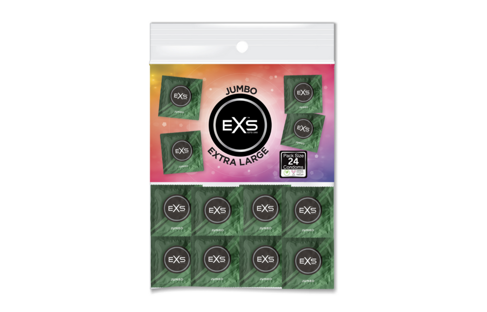 EXS Jumbo Condoms 24 pieces – Extra large & safe to buy