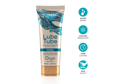 Lube Tube Cool – Gleitmittel auf Wasserbasis mit kühlendem Effekt – 5 fl oz / 150 ml