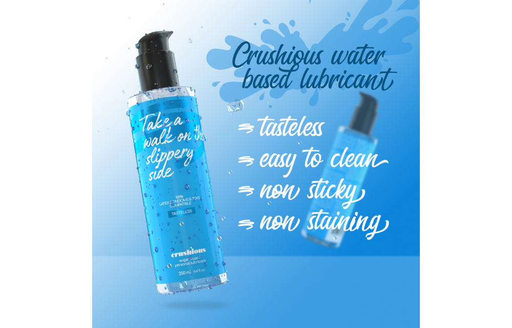 Crushious Glijmiddel Waterbasis 250Ml – Natuurlijk & Veilig