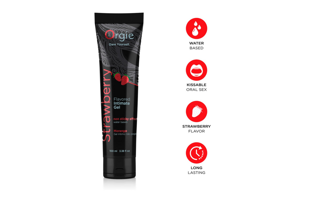 Lube Tube Erdbeer-Gleitmittel auf Wasserbasis 100 ml – Süß & lang anhaltend