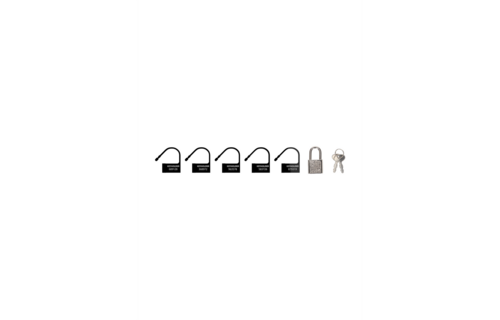 Spare Lock Mancage | Sturdy Black Padlock & 5 Spare Locks