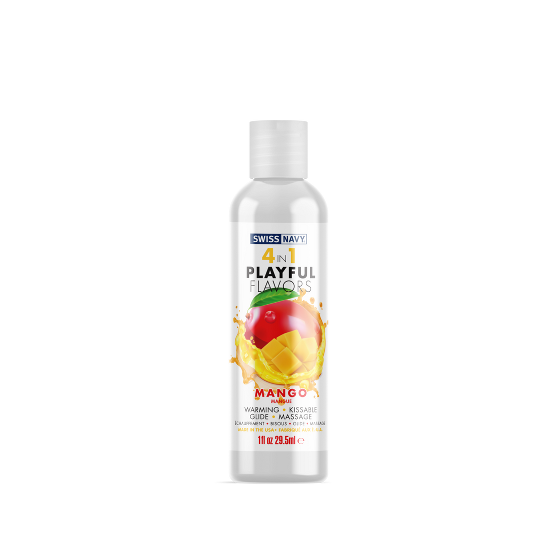 4 in 1 Playful Flavours - Lubricant with Mango Flavour - 1 fl oz / 29.5 ml