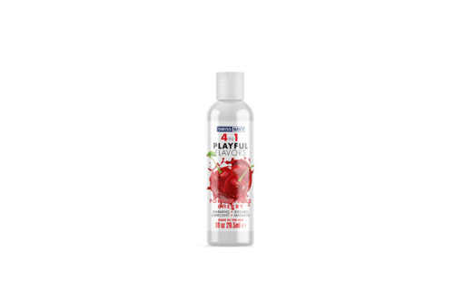 4 in 1 Playful Flavors – Gleitmittel mit Poppin Wild Cherry-Geschmack – 1 fl oz / 29,5 ml