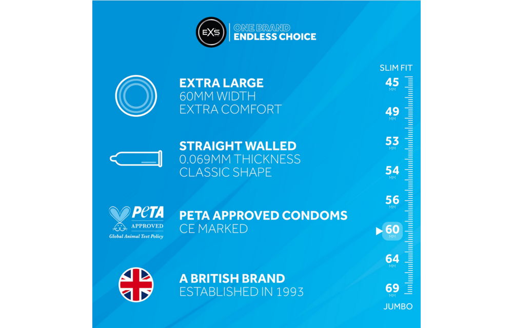 EXS Magnum Kondome 12 Stück – Komfort & extra breit
