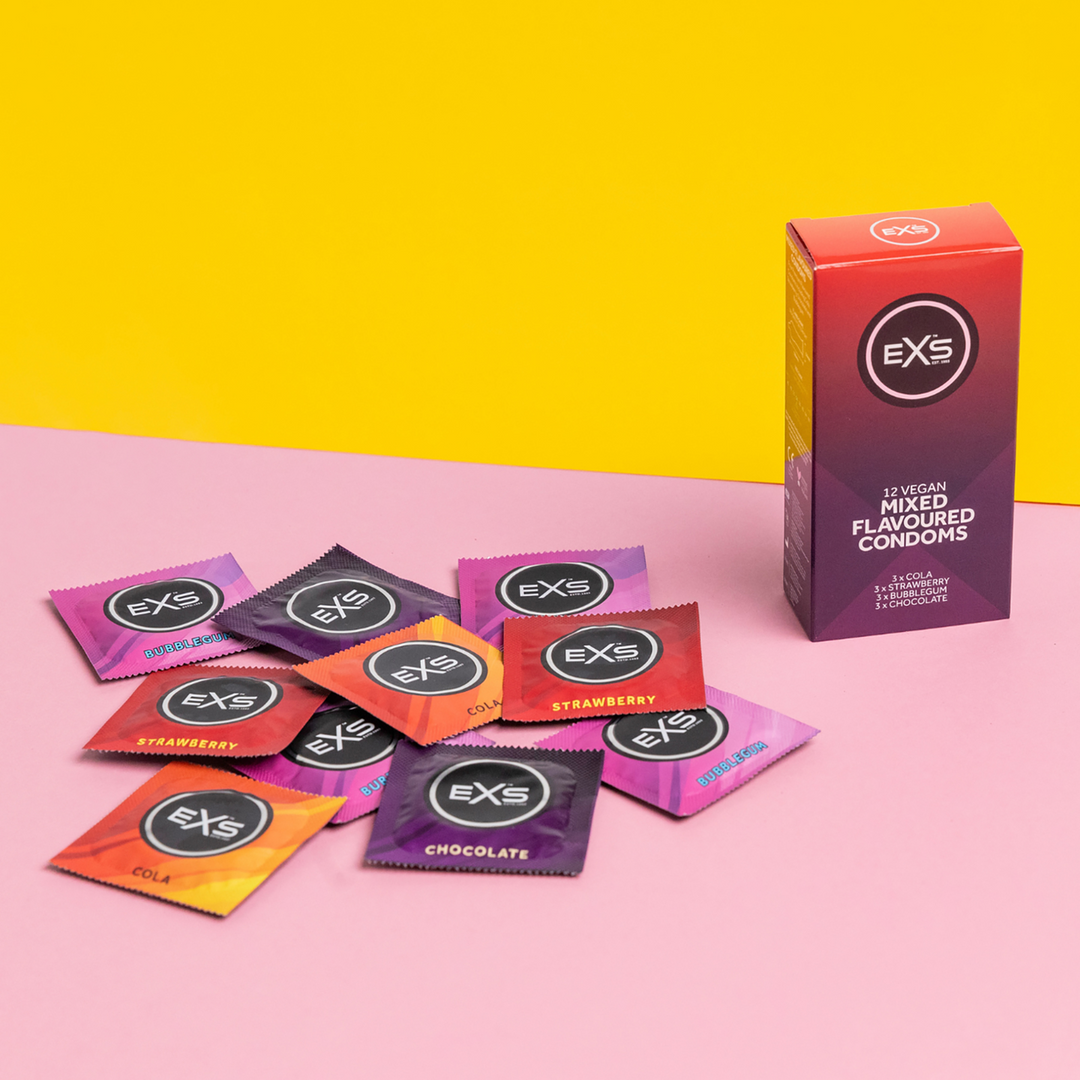 EXS Mixed Flavoured - Condoms - 12 Pieces