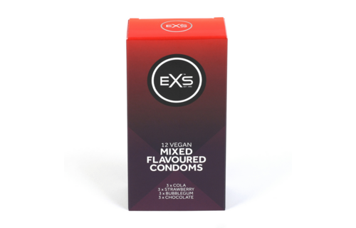 EXS Kondome mit verschiedenen Geschmacksrichtungen – 12 Stück Sicher & lecker