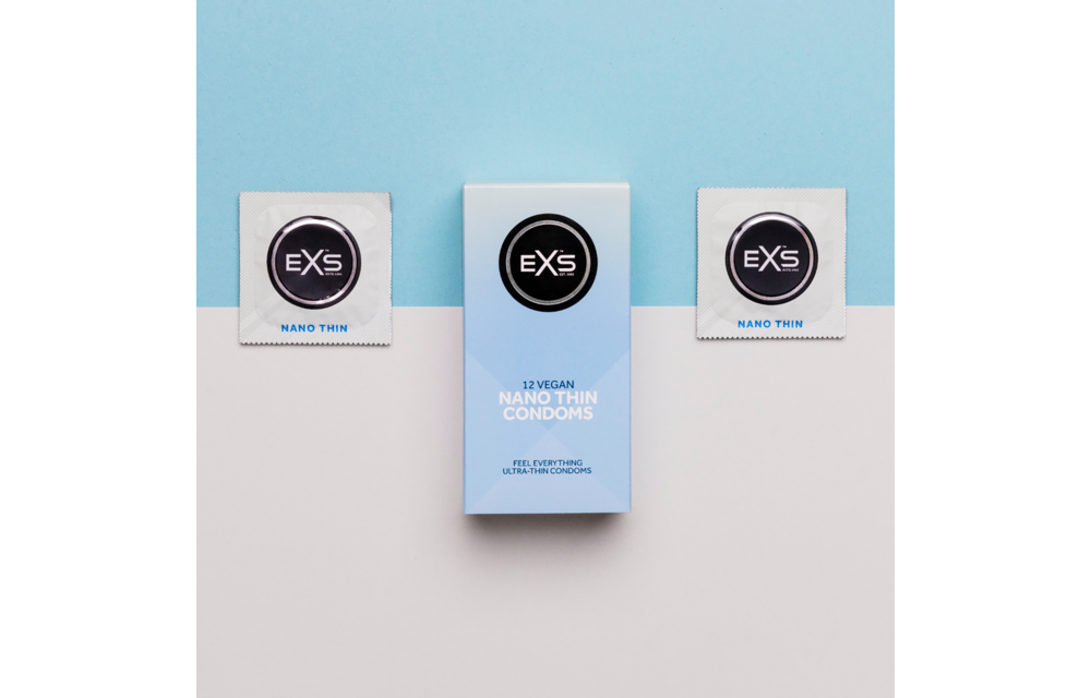 EXS Nano Thin Condoms – Ultra Thin & Super Strong | 12 pieces