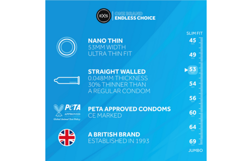 EXS Nano Thin - Condoms - 12 Stuks