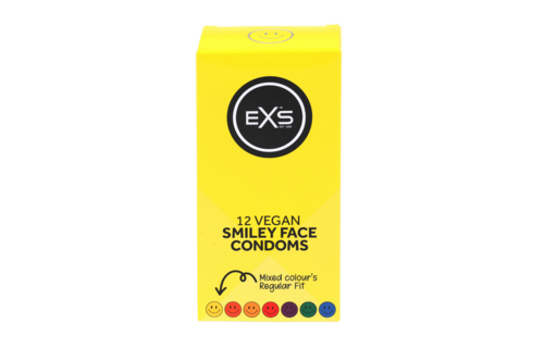 EXS Smiley Face Condoms 12 pieces – Safe & Comfortable