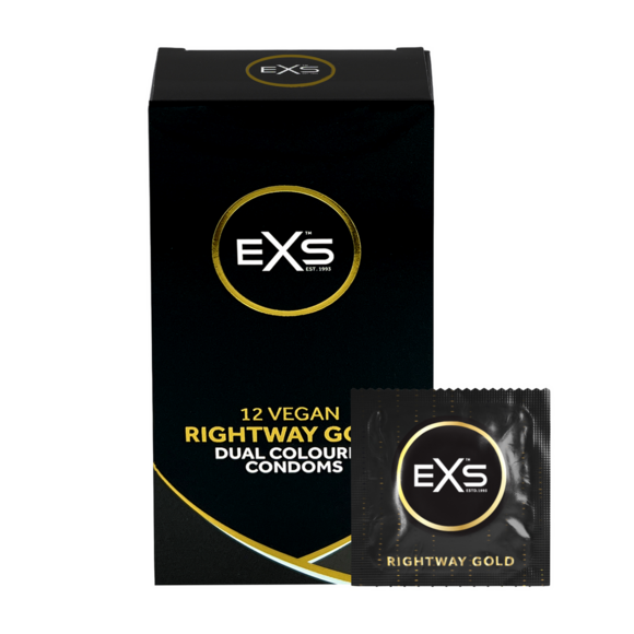 EXS Rightway Gold Condooms 12 stuks – Veilig & Gemakkelijk