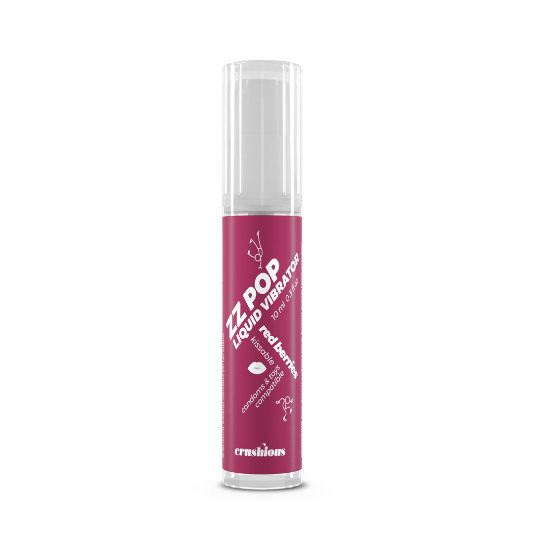 ZZ Pop - Kissable Liquid Vibrator - Red Berries - 0.3 fl oz / 10 ml