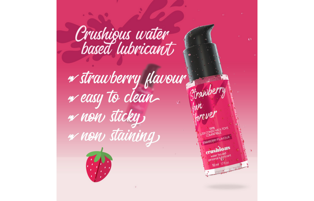 Gleitmittel auf Wasserbasis – Erdbeergeschmack – 1,7 fl oz / 50 ml