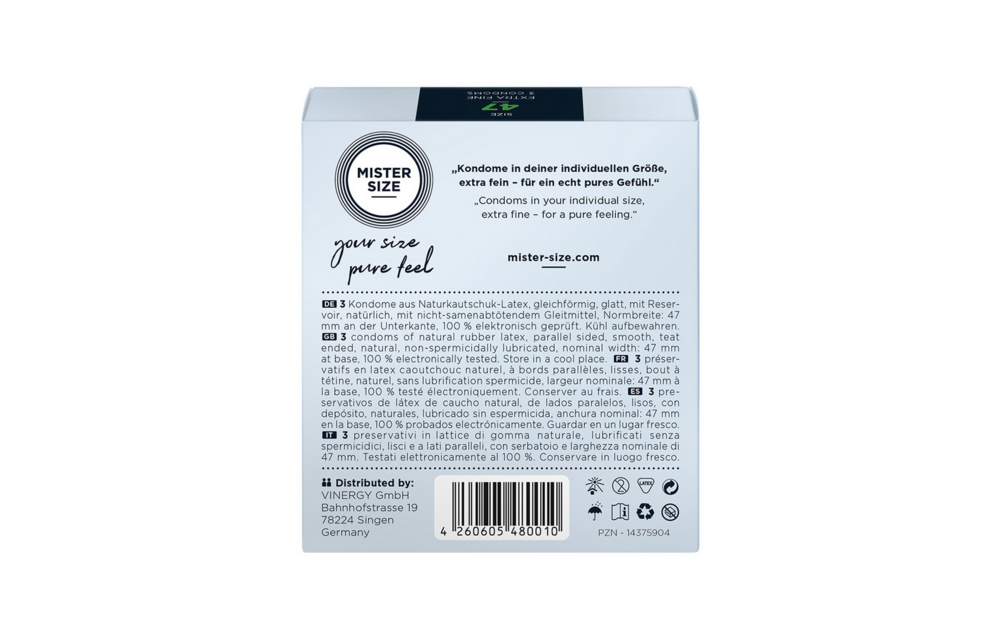 Pure Feel Kondome 47 mm – Komfort & perfekte Passform