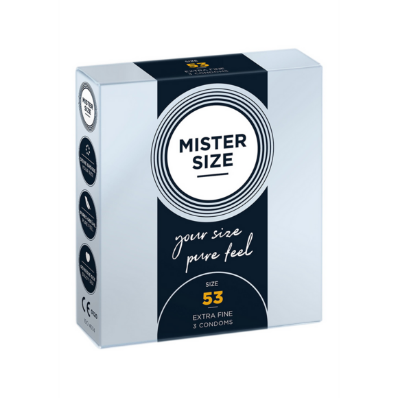 Pure Feel Condoms 53 mm - Comfort & Safety | Mister Size