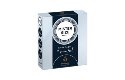 Pure Feel 57 mm condoms – customised comfort & safety