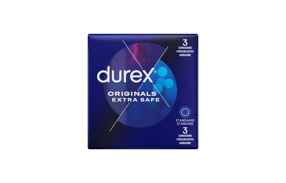 Durex Originals Extra Safe Condoms XL – 3 pieces Safe