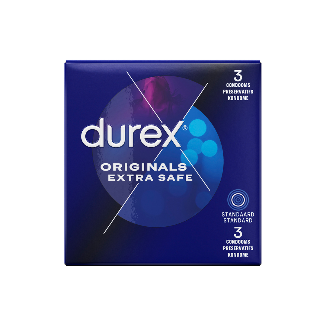 Durex Originals Extra Safe Condoms XL – 3 pieces Safe