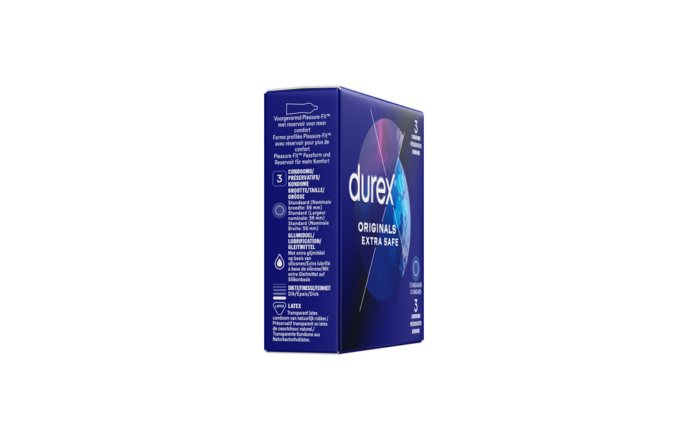 Durex Originals Extra Safe Kondome XL – 3 Stück Sicher