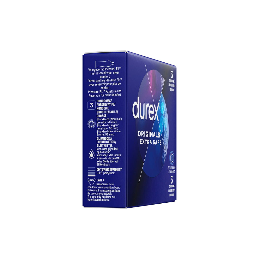 Durex Originals Extra Safe Kondome XL – 3 Stück Sicher