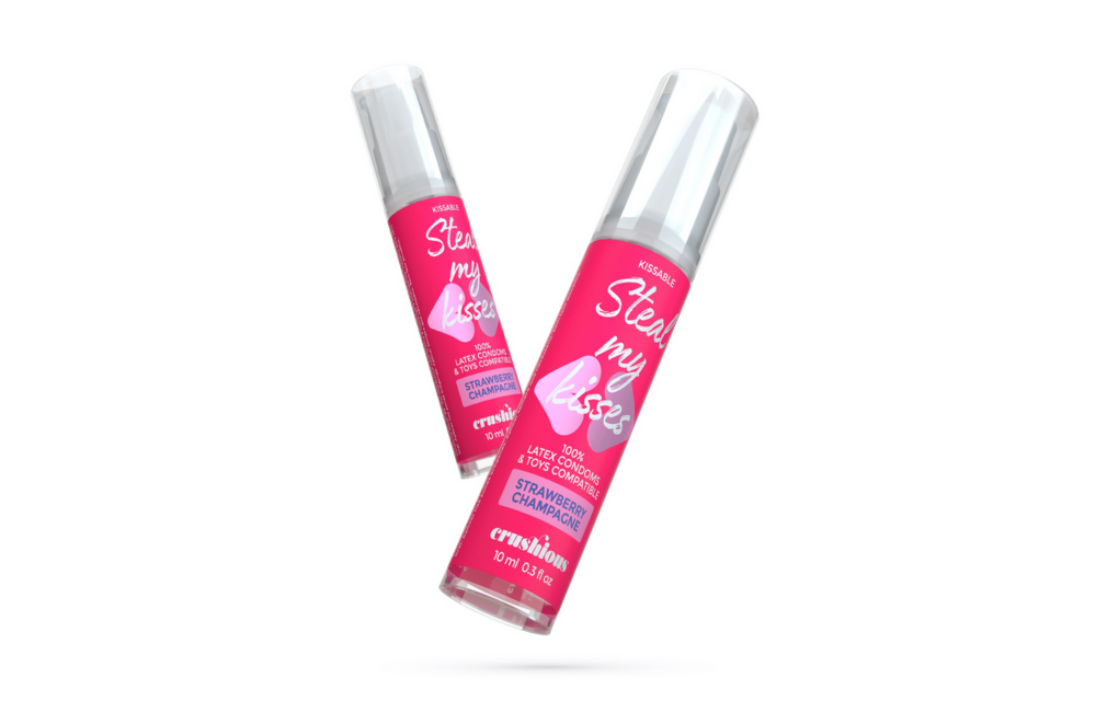 Steal My Kisses - Lubricant - Strawberry Champagne Flavour - 0.3 fl oz / 10 ml