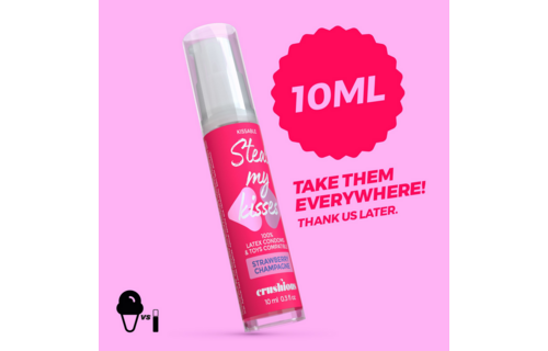 Steal My Kisses - Glijmiddel - Aardbeien Champagne Smaak - 0,3 fl oz / 10 ml