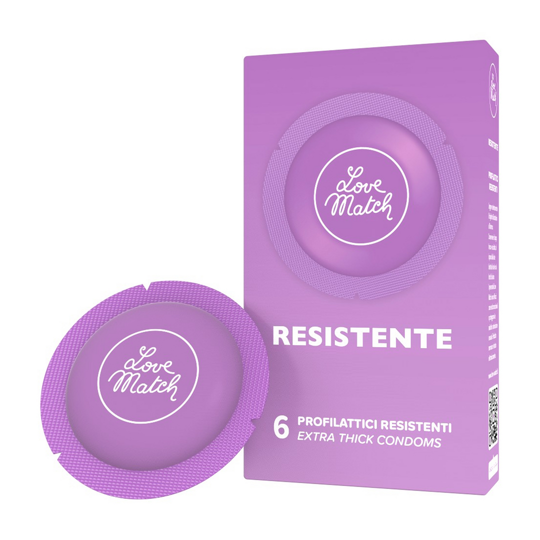 Love Match Resistant Strong Condoms - 6 pieces Safe & Comfort