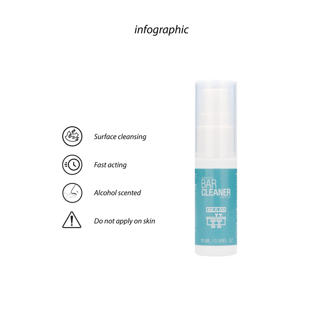 Antibakterieller Reiniger 15 ml für hygienische Barstangen