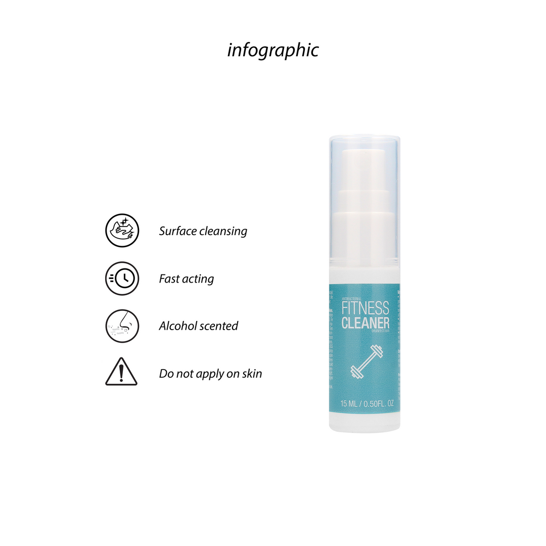 Antibacteriële Fitnessreiniger 15 Ml – Snelle Desinfectie