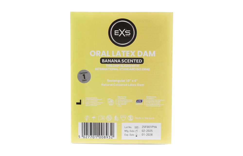 EXS Monddam Banaan – Ultradunne, Zoete Latex Barrière