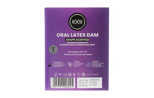EXS Mouth Dam - Grape - 1 Piece