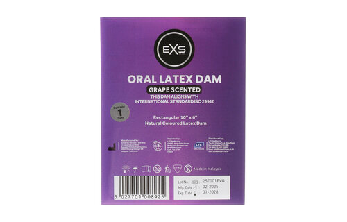 EXS Oral Dam Grape – Safe & Flavourful Oral Protection