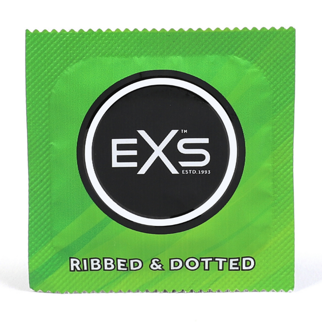 EXS Ribbed Dotted Condoms 3 Pieces – Extra Pleasure & Safety