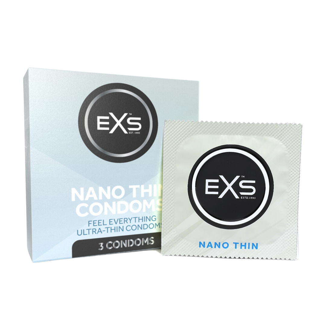 EXS Nano Thin Condoms 3 Pieces | Ultra-thin & Safe