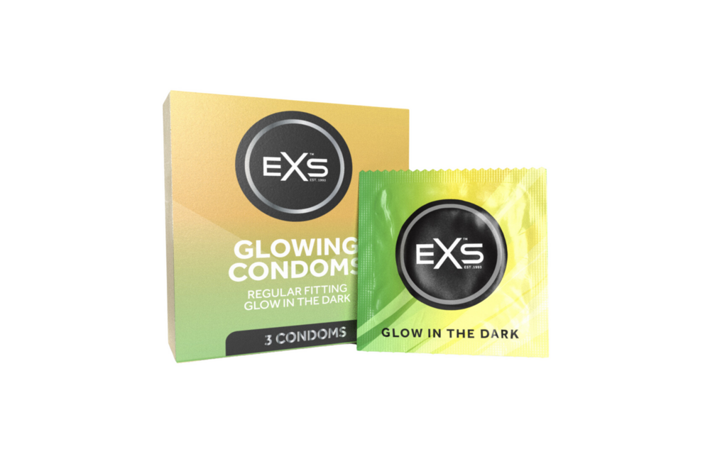 EXS Glow - Condoms - 3 Pieces