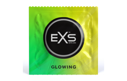 EXS Glow Condoms - Safe & Glow in the Dark (3 pieces)