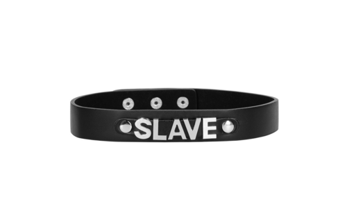 Slave Collar Black – Cool & Luxurious PU Leather With Diamonds
