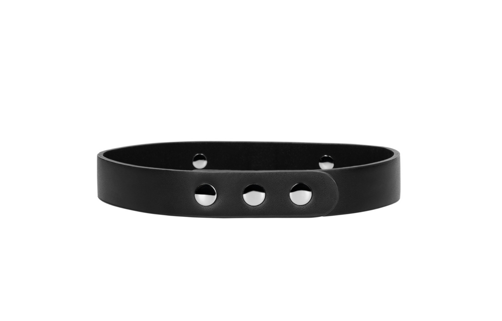 Sklavenhalsband schwarz – Cooles und luxuriöses PU-Leder mit Diamanten