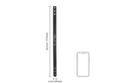 Slave Collar Black – Cool & Luxurious PU Leather With Diamonds