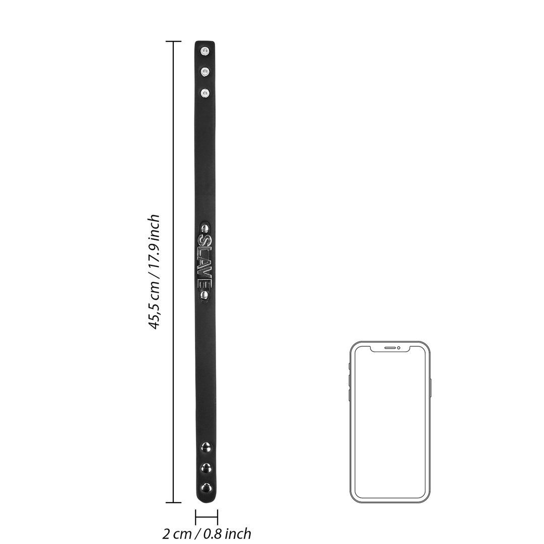 Slave-halsband - Zwart