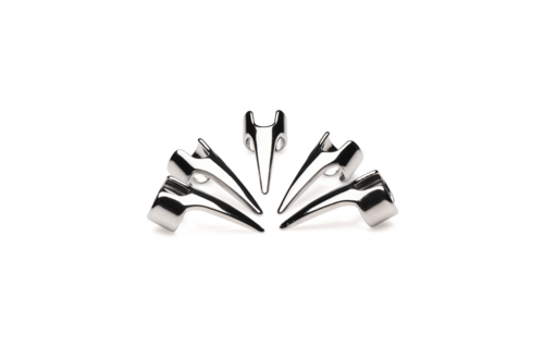 Clawed Sensation Play Rings - 5 Pieces Stainless Steel