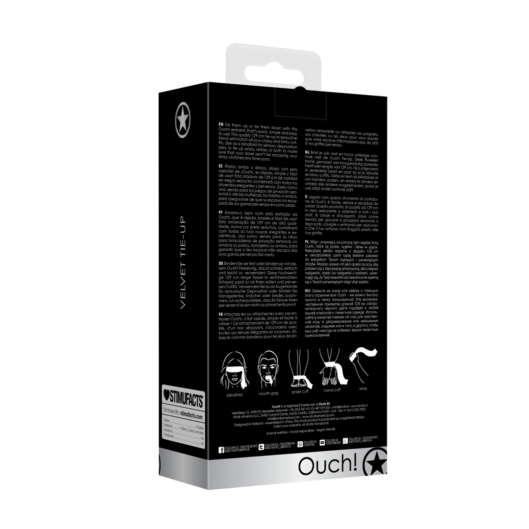 Bindband für Bondage | Stilvoll & verführerisch schwarz