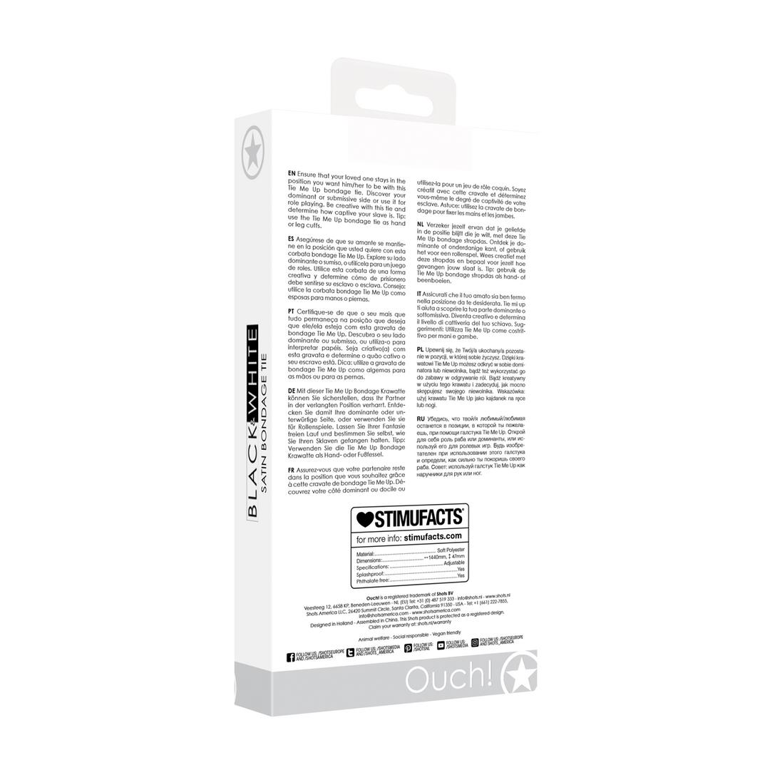 Satijnen Bondageband Tie Me Up – Comfortabel & Intens Spel