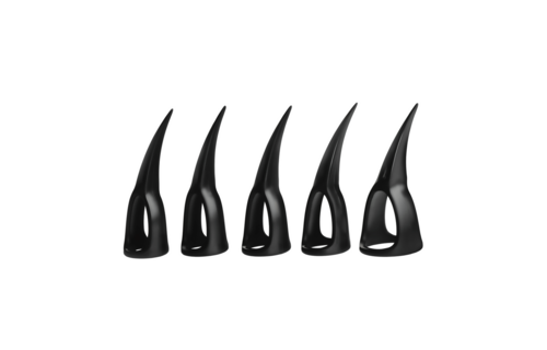 Talons 10-teilige schwarze Klauen – einzigartige Cosplay-Ringe