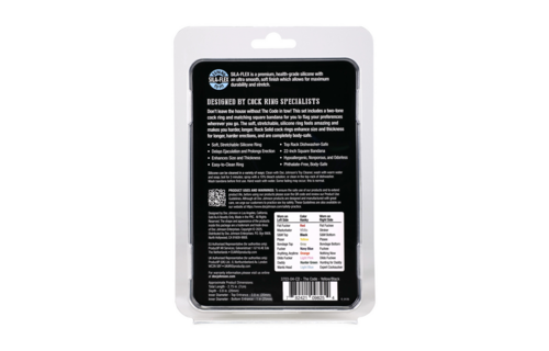 The Code - Silicone Cock Ring with Bandana - Yellow