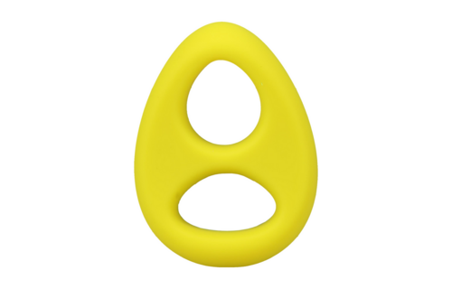 The Code Yellow Silicone Cock Ring with Bandana - Doc Johnson