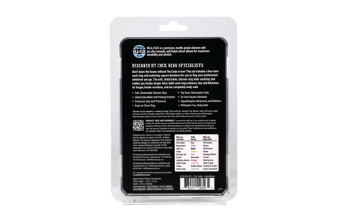 The Code - Siliconen Cockring met Bandana - Grijs