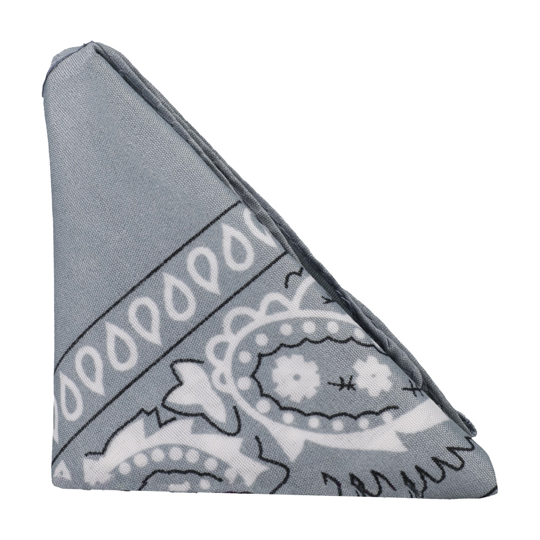 The Code - Silicone Cock Ring with Bandana - Grey