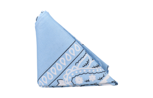 The Code – Silikon-Cockring & Bandana-Set Hellblau