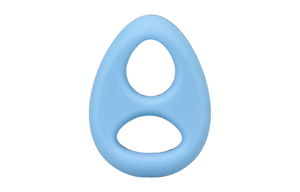 The Code - Silicone Cock Ring & Bandana Set Light Blue