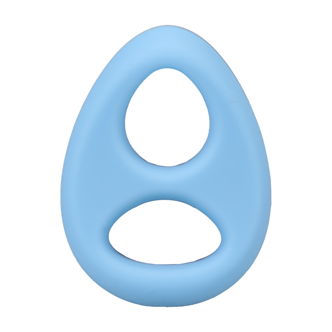 The Code - Silicone Cock Ring & Bandana Set Light Blue